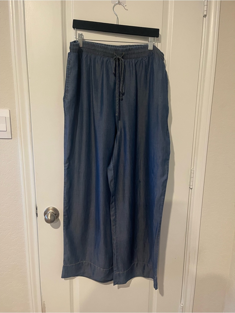 Cyrus Relaxed Drawstring Jeans - Navy Blue